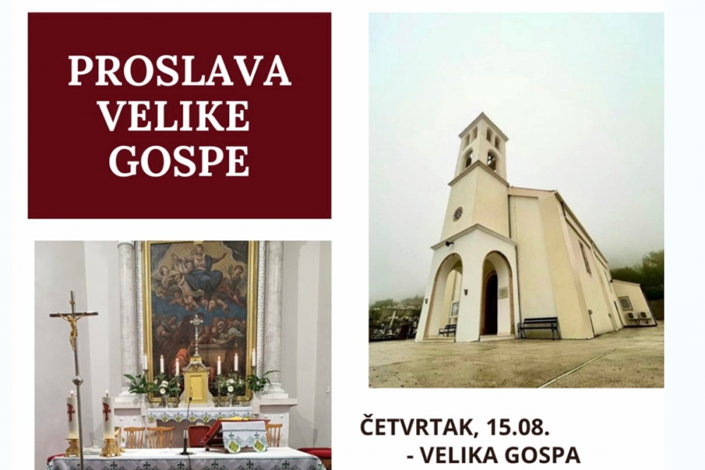 Blagdan Velike Gospe - Uznesenja Blažene Djevice Marije, nebeske za&scaron;titnice Župe Postranje
