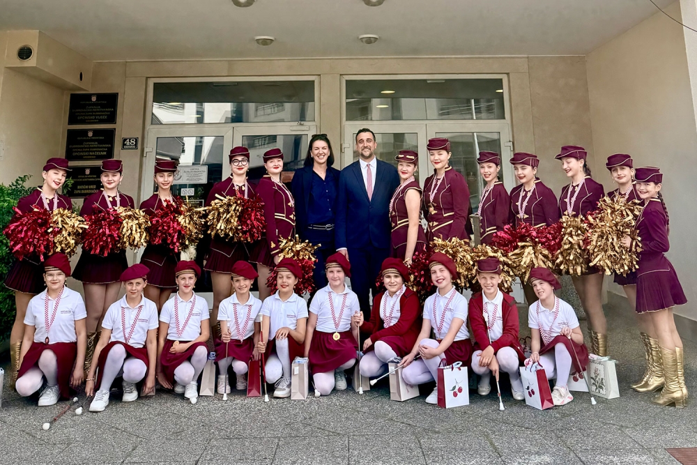 Načelnik primio Župske mažoretke povodom izvrsnih rezultata na Državnom prvenstvu